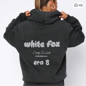 White Fox Boutique Dark Gray Hoodie XS/S